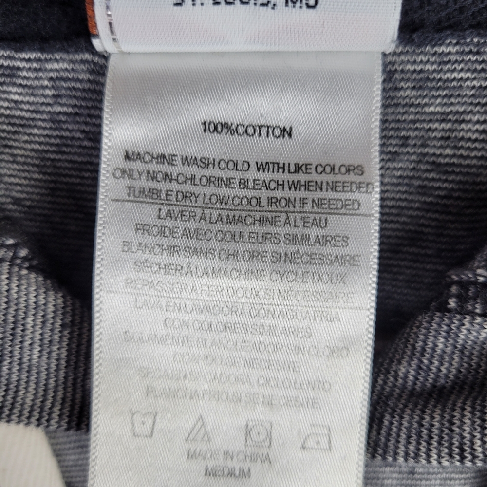 Harley Davidson Womens M Gray Micro‎ Stripe Full Zip Hoodie Grand Canyon Arizona - Picture 6 of 8